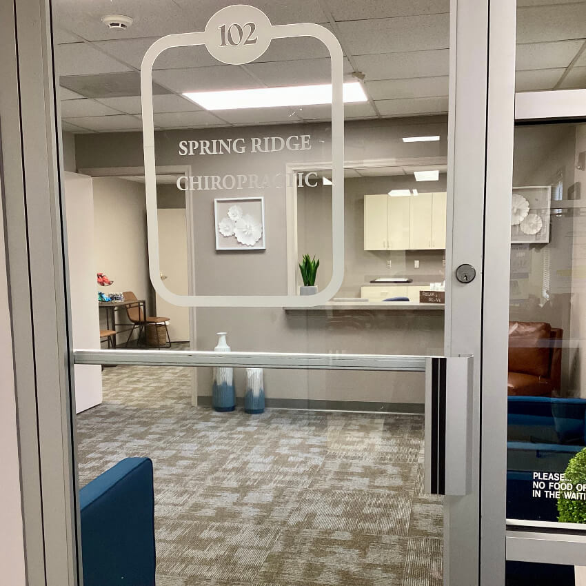 our front office door