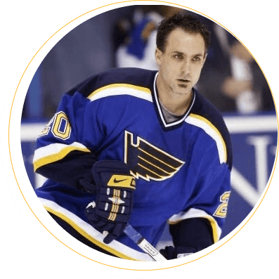 Jamie Rivers playing ice hockey