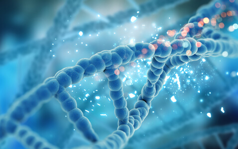 DNA molecules graphic