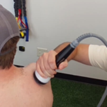Stemwave Therapy on shoulder