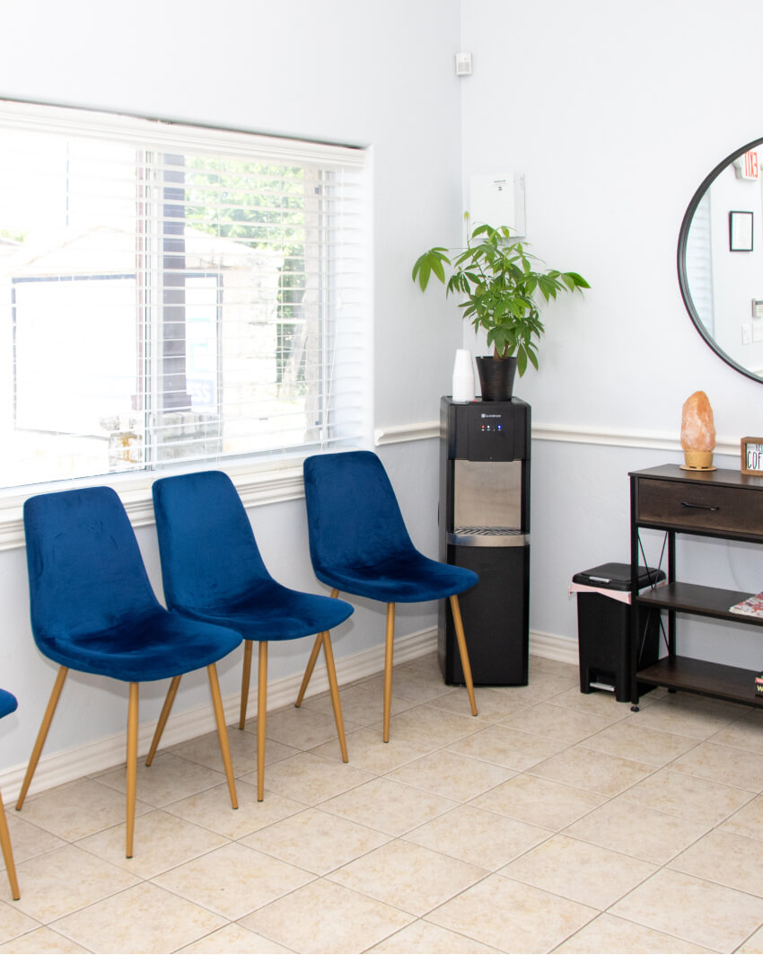 our waiting area