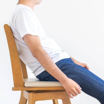 bad posture sitting on chair