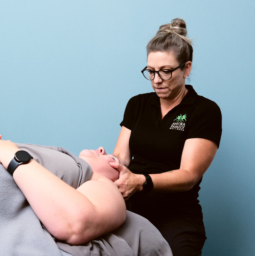 patient getting a massage