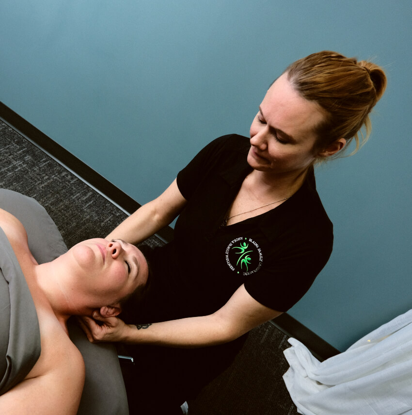 patient getting a massage