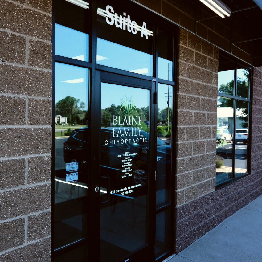 Blaine Family Chiropractic front door