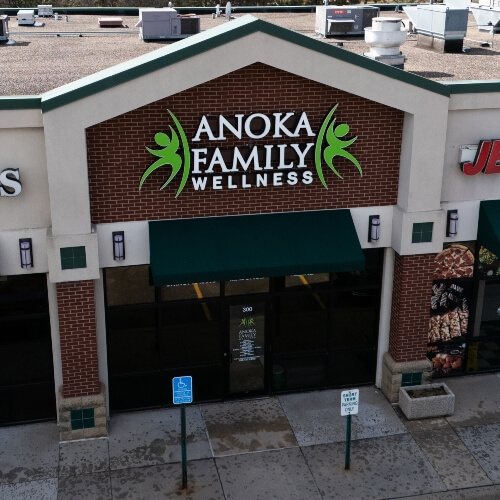 Ariel view of Anoka Family Wellness office