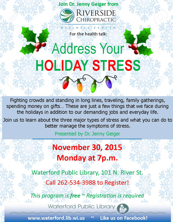 Holiday Stress Flyer