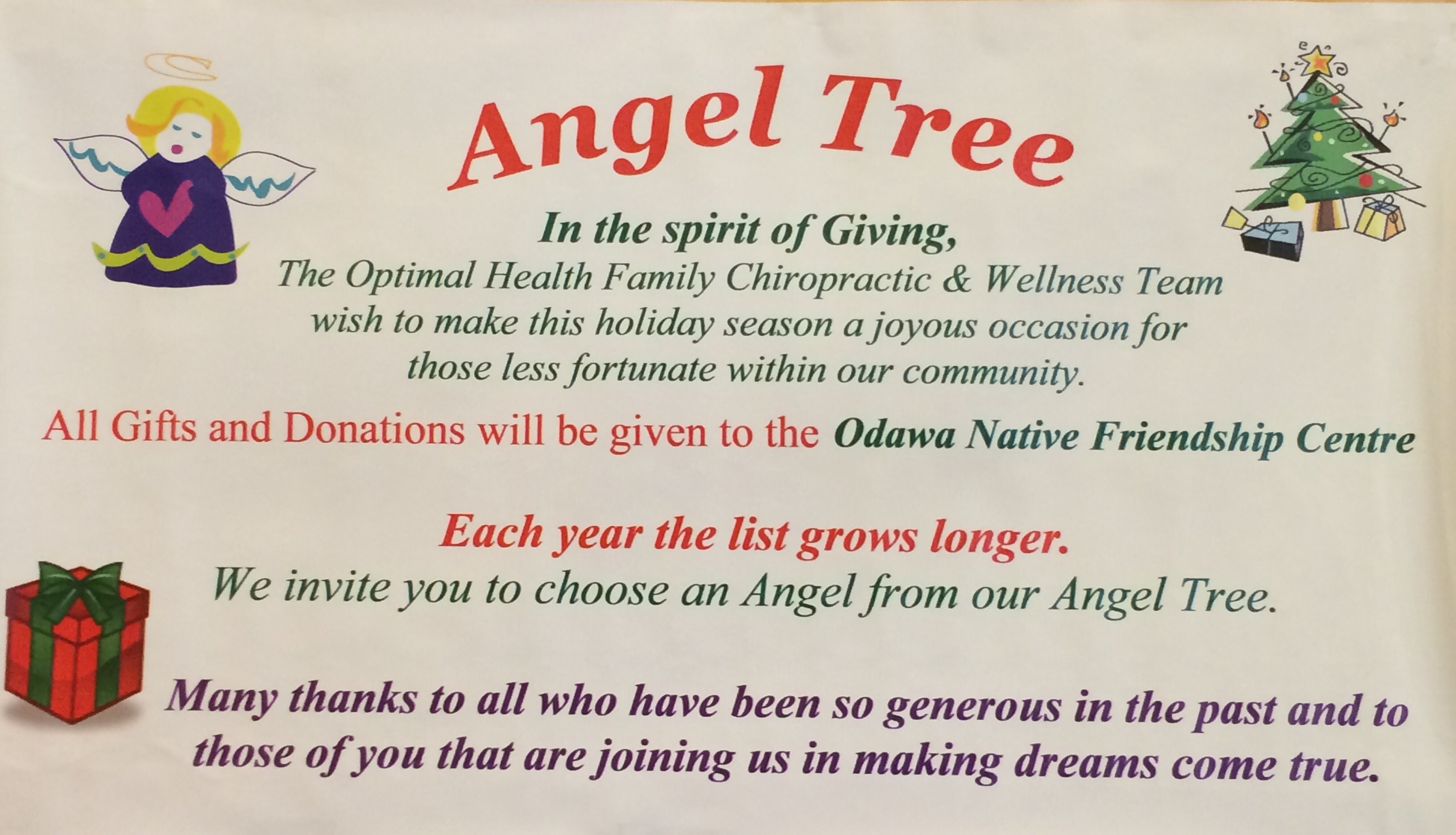{PRACTICE NAME} Angel Tree
