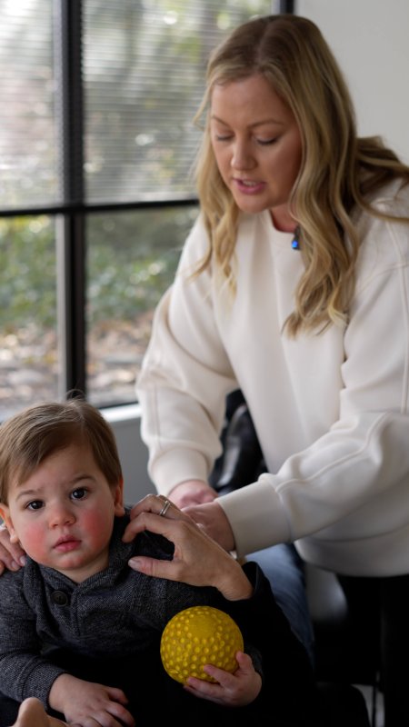 Dr. Warnecke treats a pediatric patient