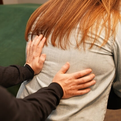 Yuba City patient treated with massage therapy