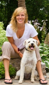 Mississauga Chiropractor Dr. Morgan Sinclair with her dog