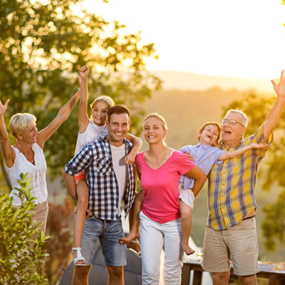 Family outdoor fun