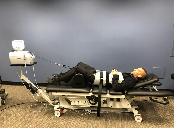 decompression on male patient