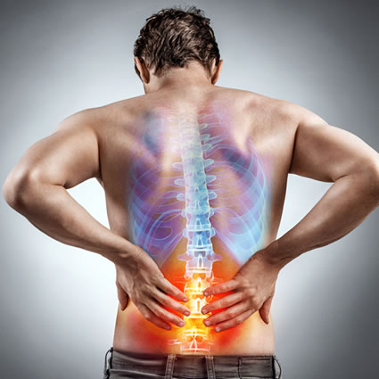 man with lower back pain