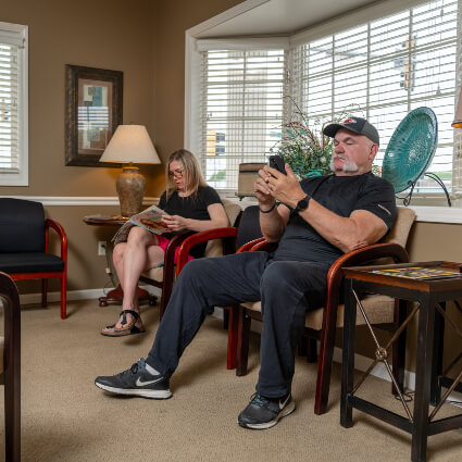 people in waiting room