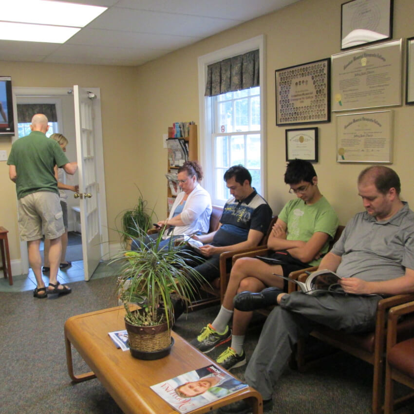 Patients in waiting room