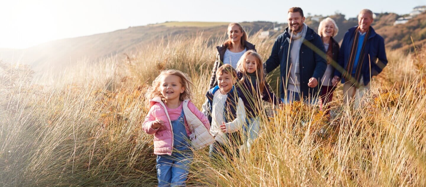 family trekking