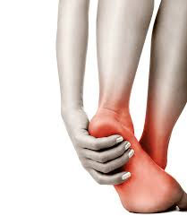 Woman with foot/heel pain