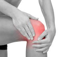 Woman experiencing knee pain