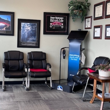 our waiting area