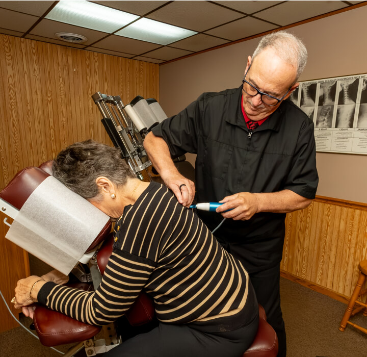 Dr. Dan  checking patient
