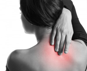 woman with neck pain