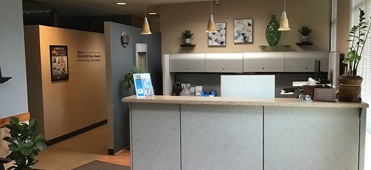 Riffey Chiropractic reception desk
