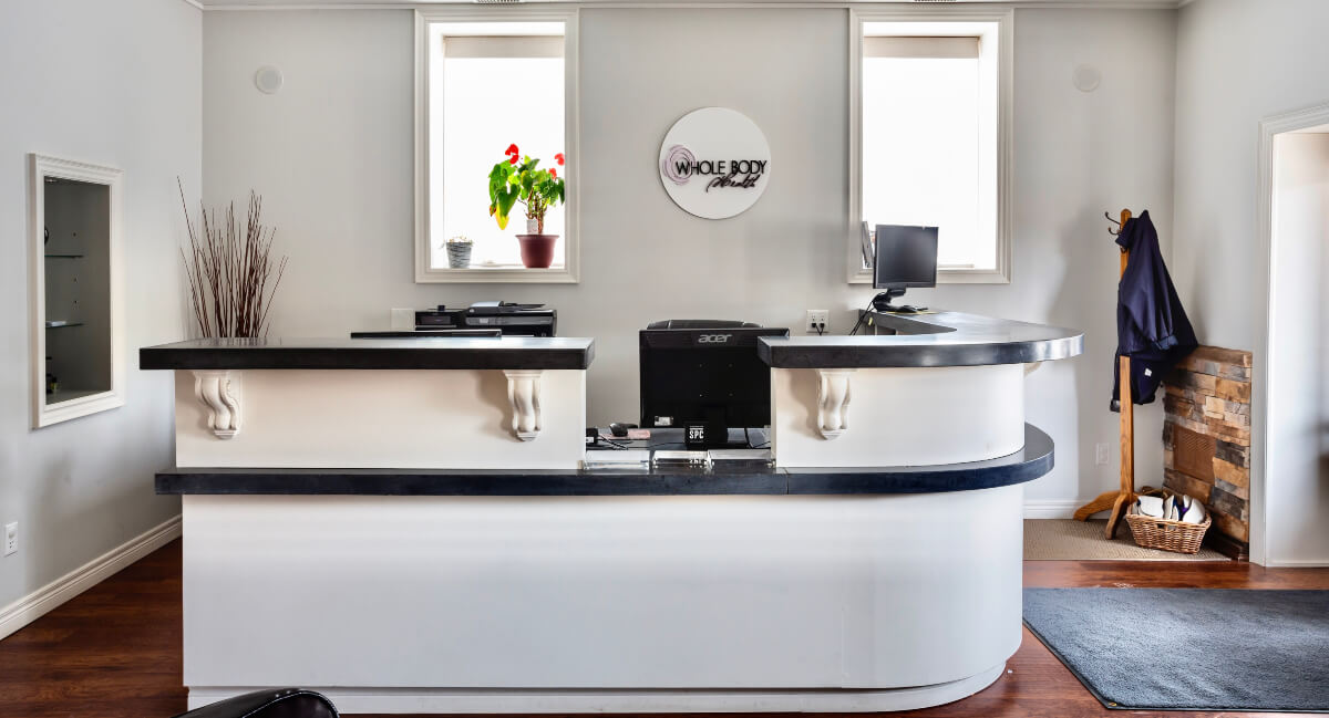 Whole Body Health reception desk