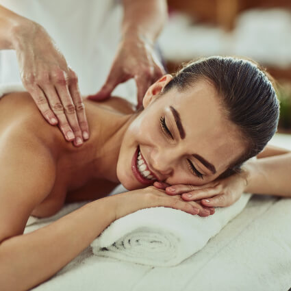 Female shoulder massage