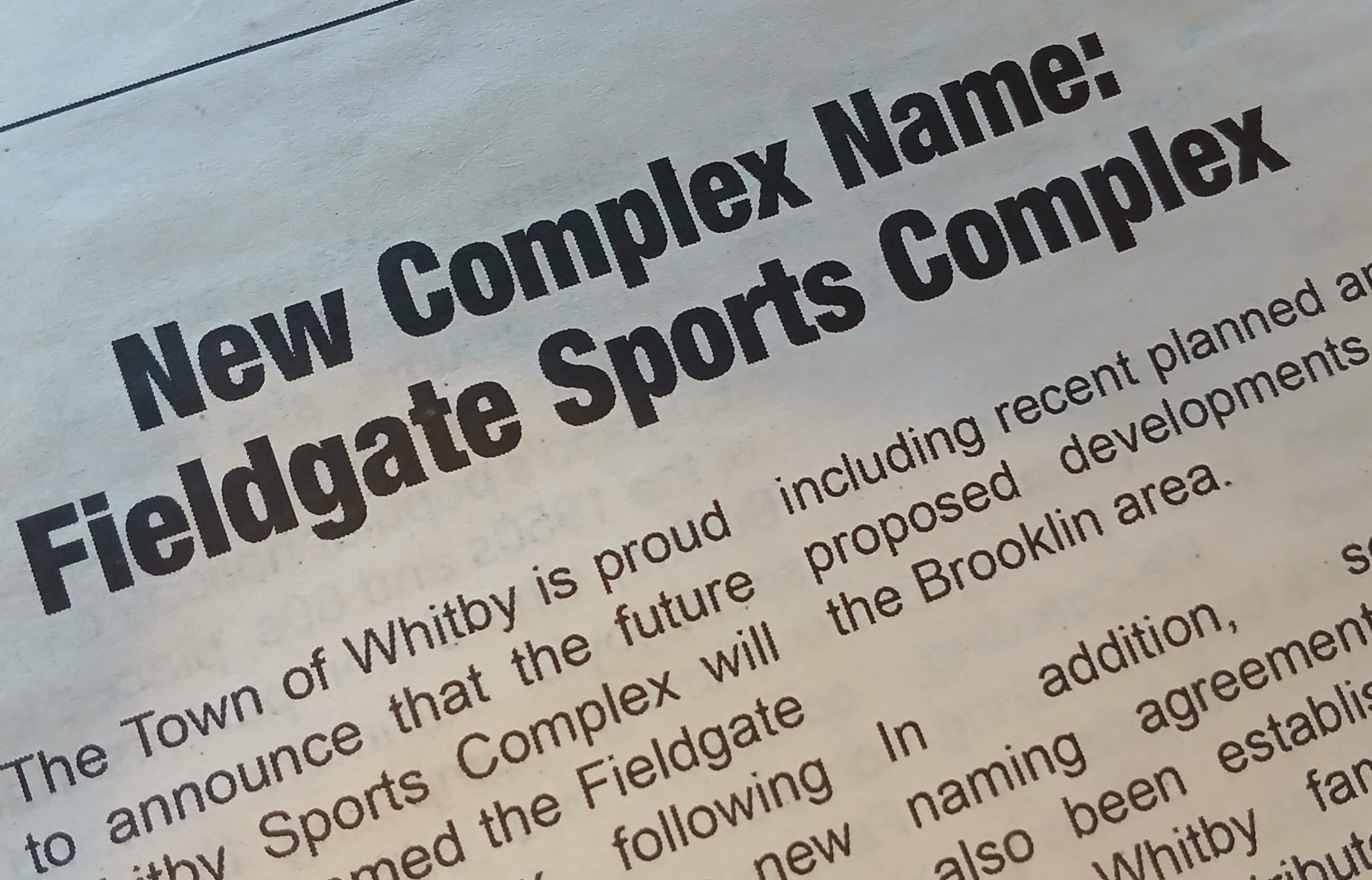New Sports Complex Named