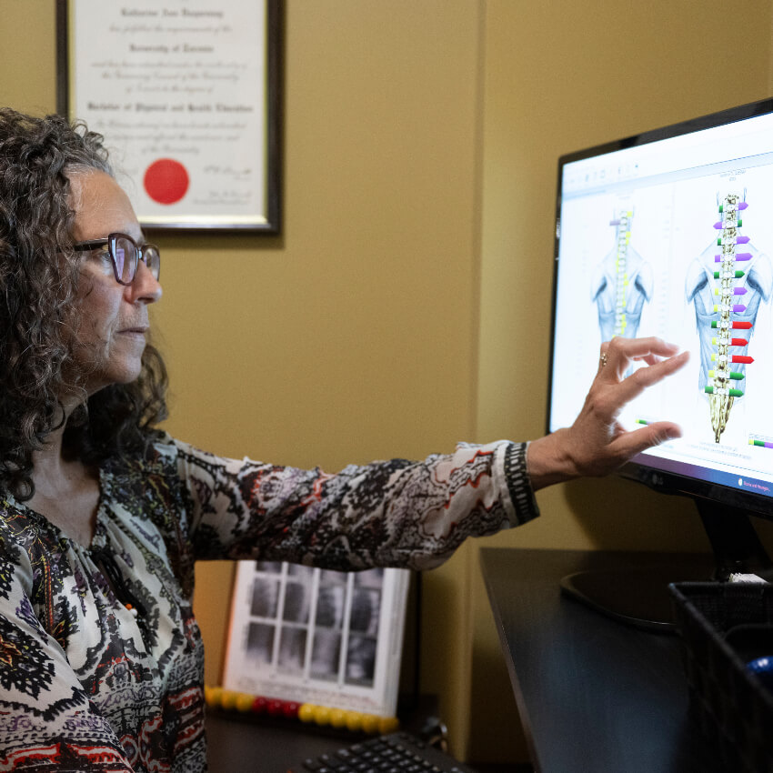 Dr K reviewing scans