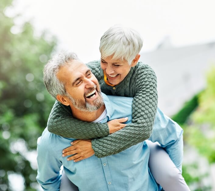 older couple laughing