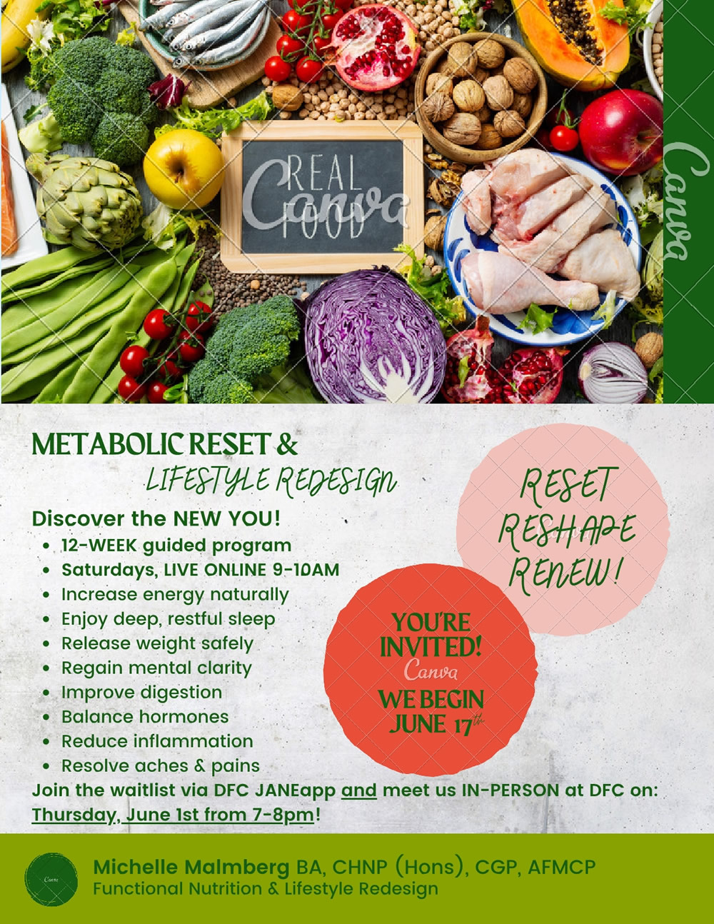 DFC Metabolic Reset and Lifestyle poster