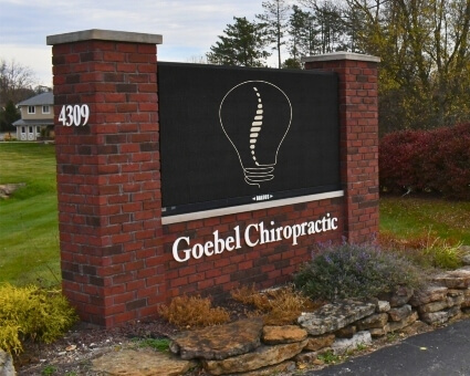 Goebel Chiropractic exterior signage