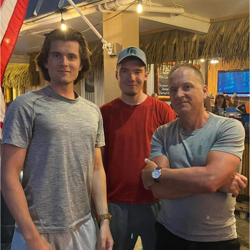 Dr Rich and his family