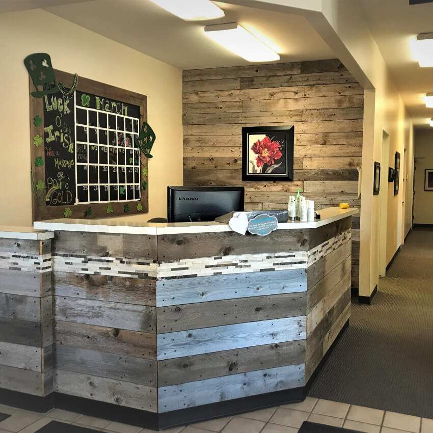 our front desk area