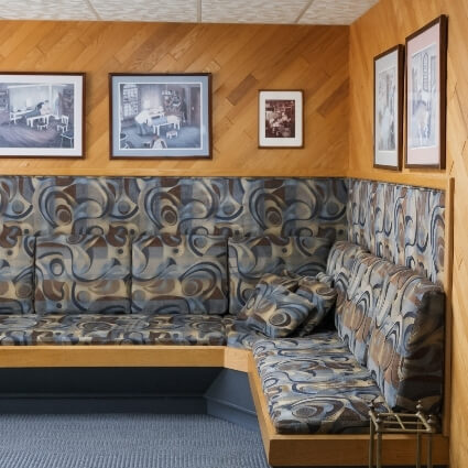 our waiting area