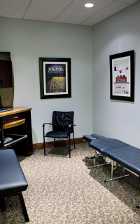 Sensory and prenatal room with dim lighting as well as a private, quiet and comfortable place for nursing mothers