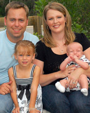 Dr. Owen, wife, Jennifer, and kids, Mackenzie Elise and Blaine Patrick.