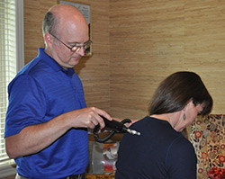 Dr. Doug using the functional recording analysis system