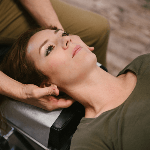 Chiropractic neck adjustment
