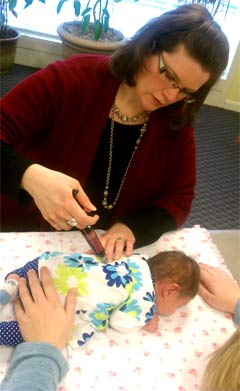 Regular adjustments keep our practice members healthy and active. Dr. Curran Adjusting