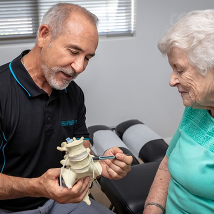 Doctor talking to patient