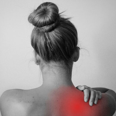 Woman with back pain