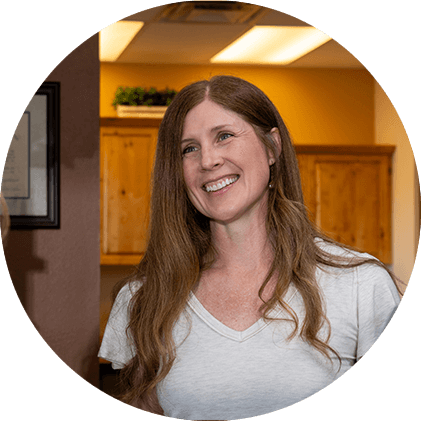 Woman smiling