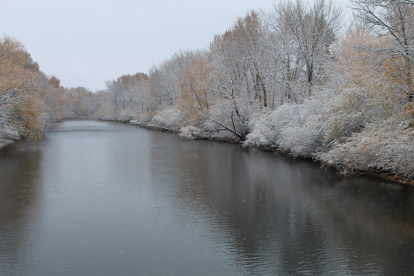 Boise River First Snow, 11-8-20, Ken Swaim