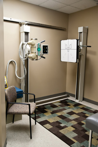 Some patients may require X-rays as part of their initial exam.