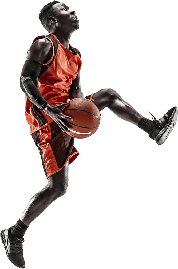 athlete playing basketball