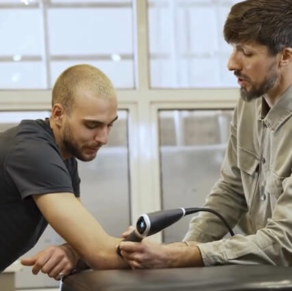 checking patient