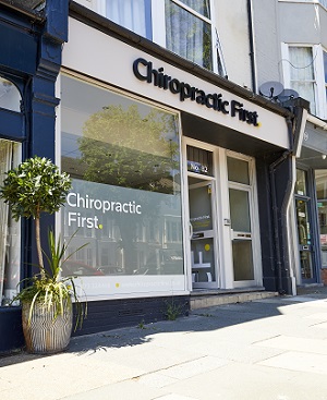 Chiropractic First clinic exterior at 82 Goldstone Villas, Hove